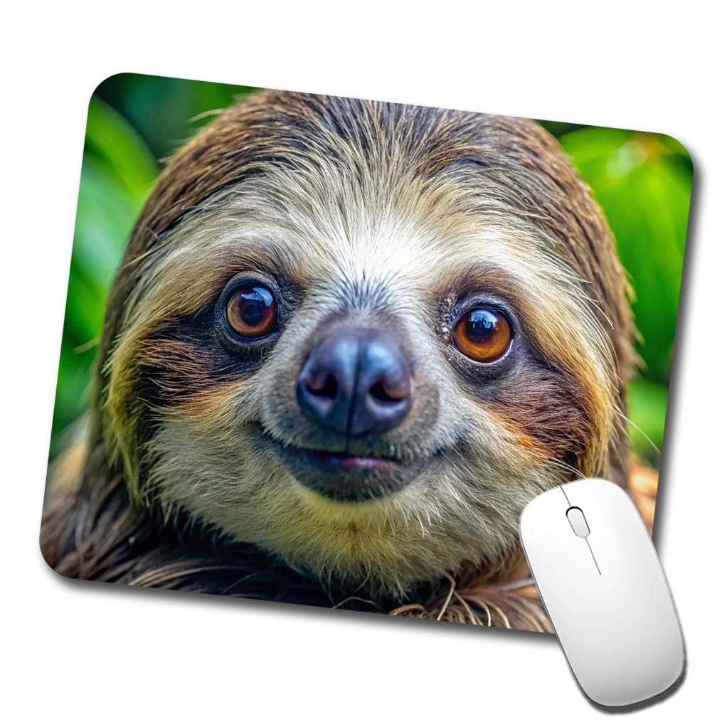 Sloth Face Low Profile Mouse Pad Mat