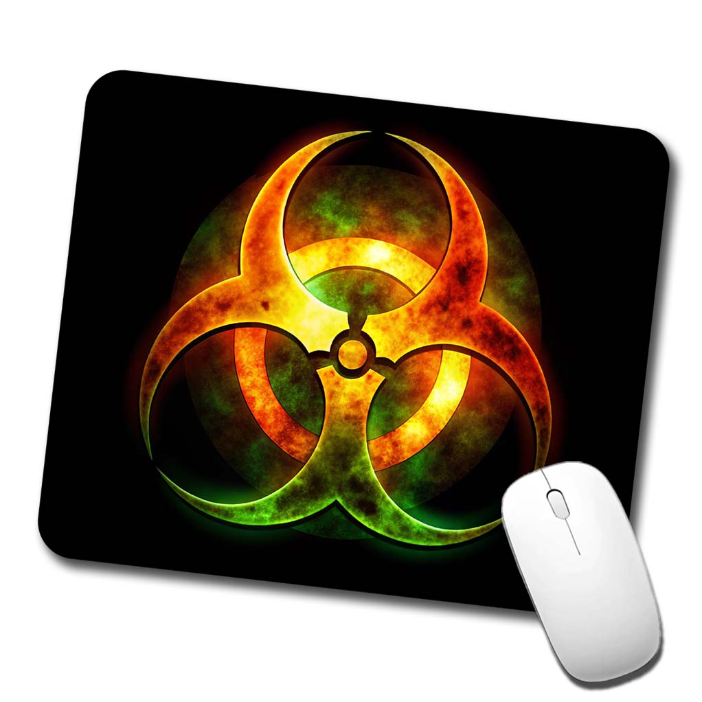 Toxic Zombie Outbreak Symbol Low Profile Mouse Pad Mat