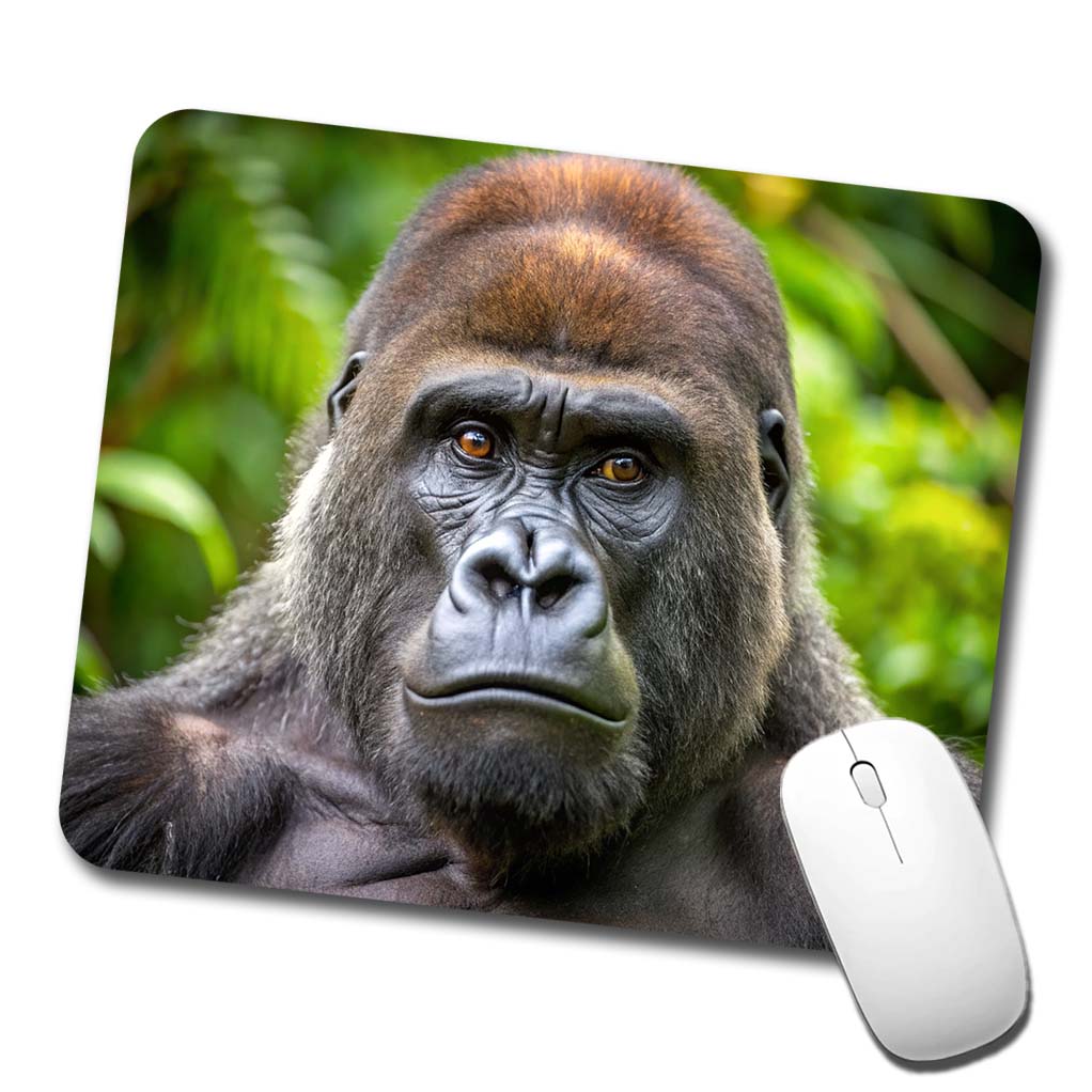 Western Gorilla Ape Low Profile Mouse Pad Mat