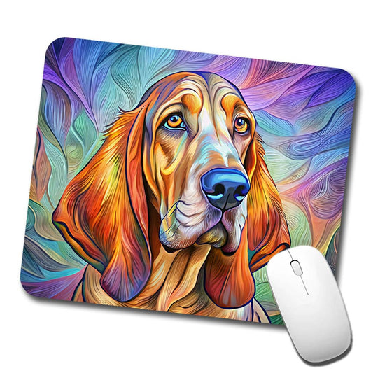 Bloodhound Dog Pop Art Low Profile Mouse Pad Mat