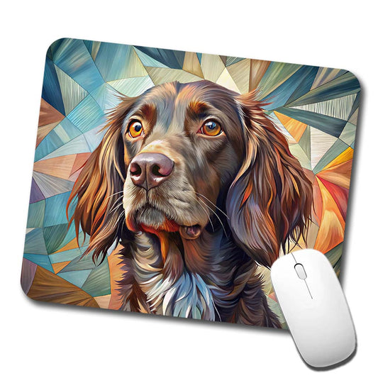 Boykin Spaniel Dog Contemporary Art Low Profile Mouse Pad Mat