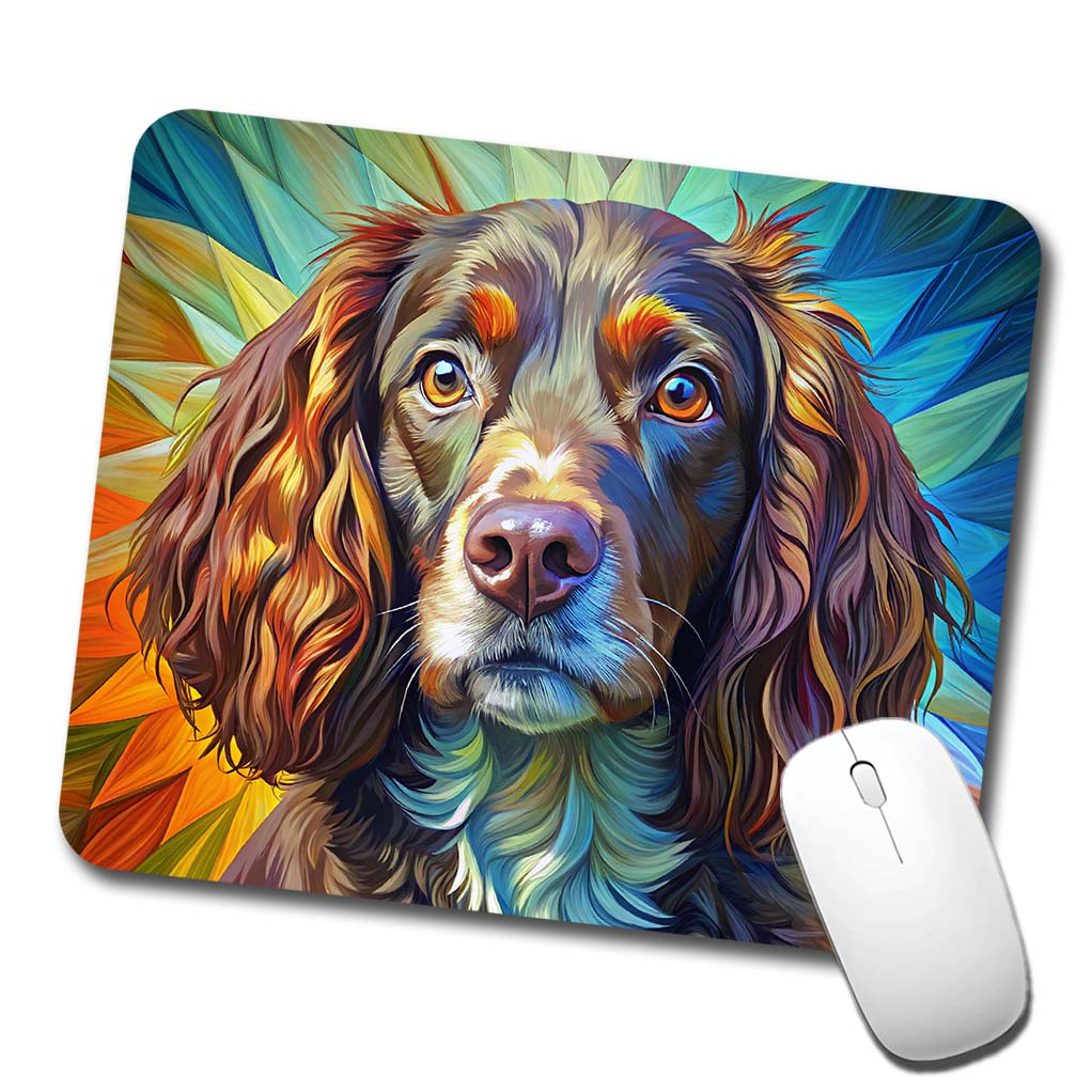 Boykin Spaniel Dog Pop Art Low Profile Mouse Pad Mat