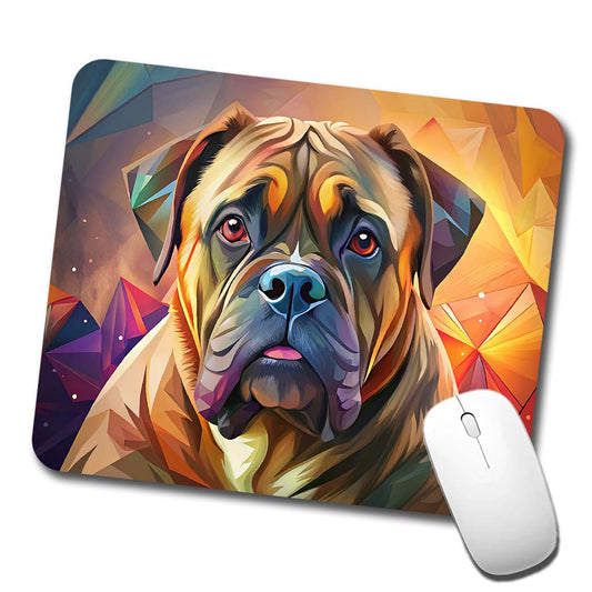 Bullmastiff Dog Contemporary Art Low Profile Mouse Pad Mat