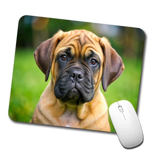 Bullmastiff Dog Puppy Photo Low Profile Mouse Pad Mat