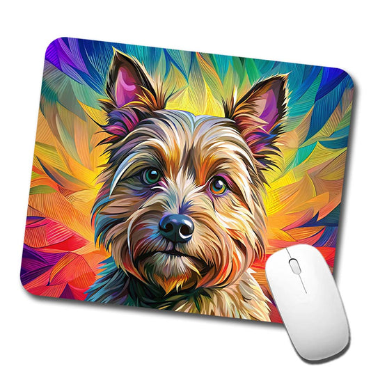 Cairn Terrier Dog Pop Art Low Profile Mouse Pad Mat