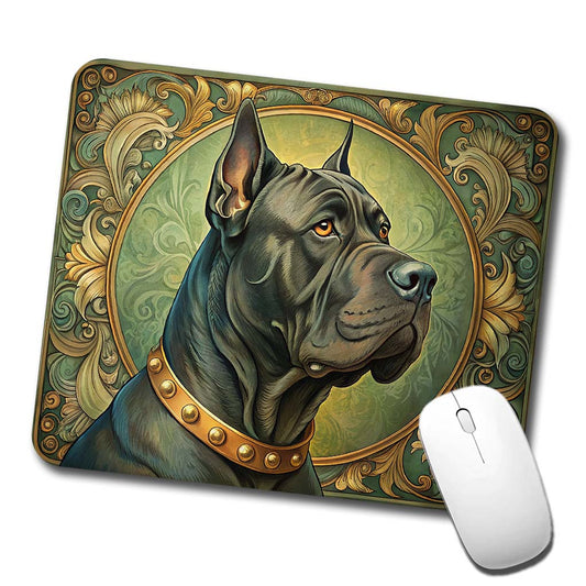 Cane Corso Dog Art Nouveau Low Profile Mouse Pad Mat