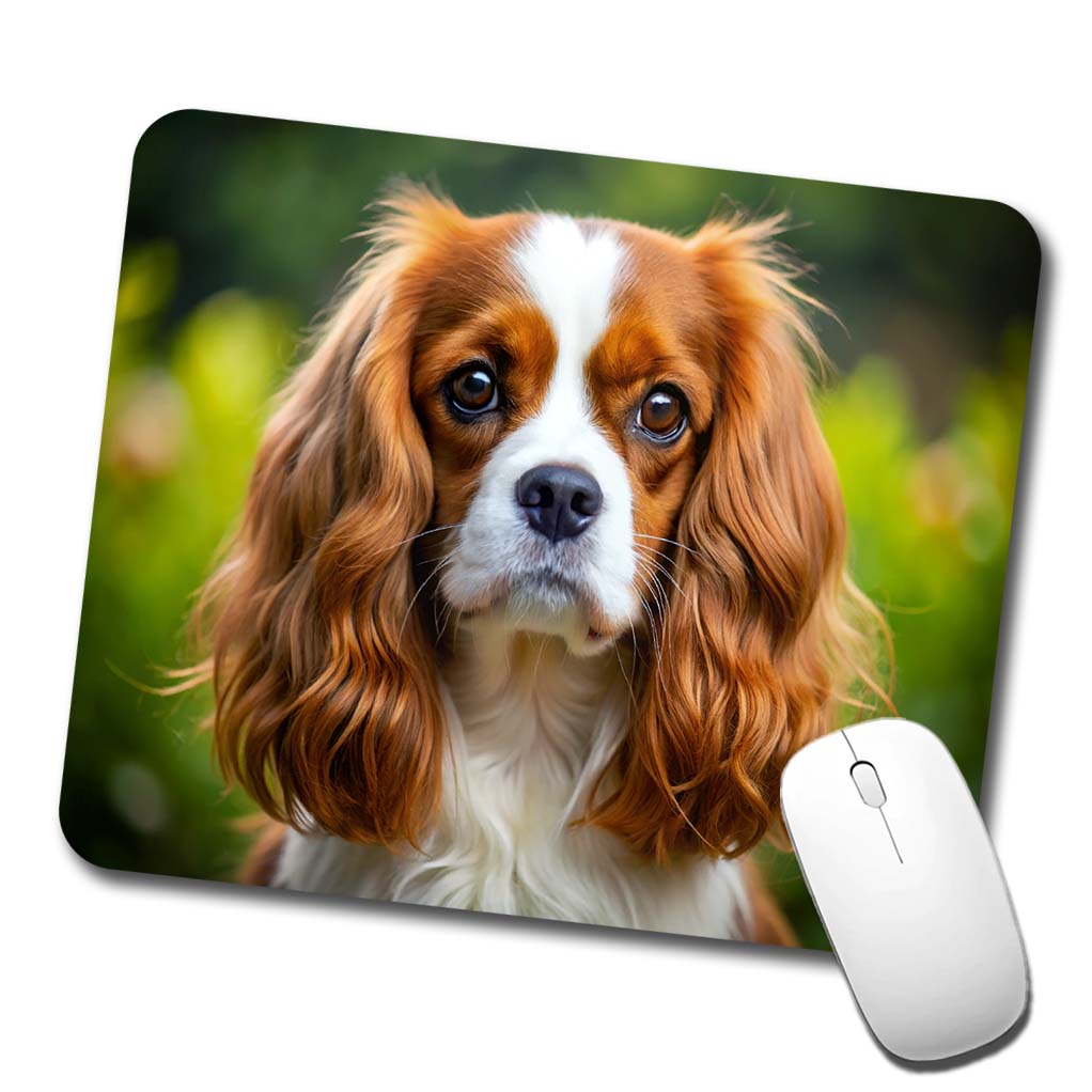 Cavalier King Charles Spaniel Dog Photo Low Profile Mouse Pad Mat