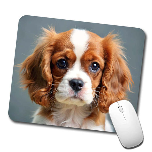 Cavalier King Charles Spaniel Dog Puppy Photo Low Profile Mouse Pad Mat