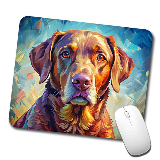 Chesapeake Bay Retriever Dog Pop Art Low Profile Mouse Pad Mat
