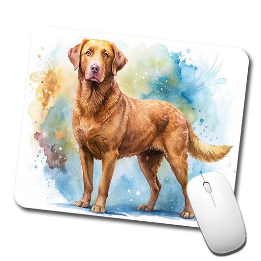 Chesapeake Bay Retriever Dog Watercolor Style Low Profile Mouse Pad Mat