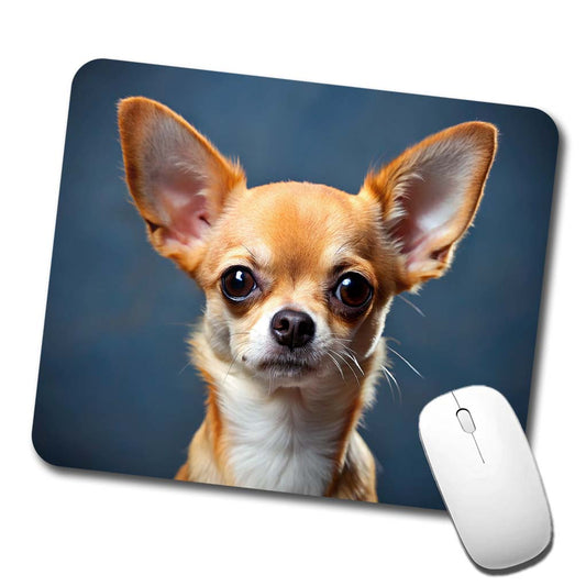 Chihuahua Dog Photo Low Profile Mouse Pad Mat