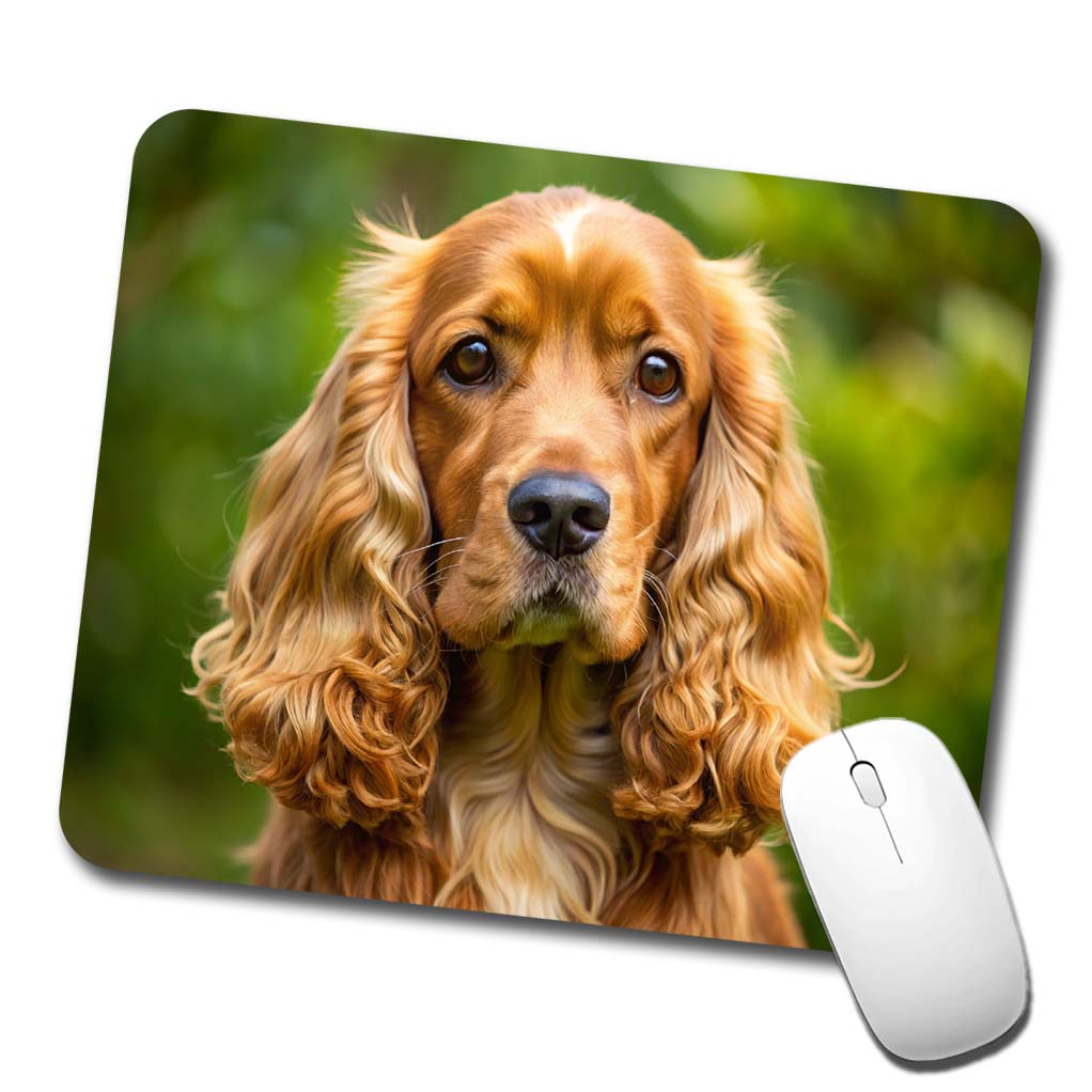 Cocker Spaniel Dog Photo Low Profile Mouse Pad Mat