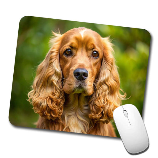 Cocker Spaniel Dog Photo Low Profile Mouse Pad Mat