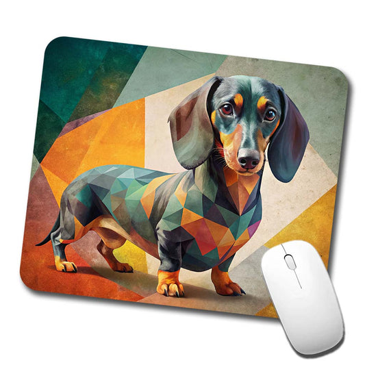 Dachshund Dog Contemporary Art Low Profile Mouse Pad Mat