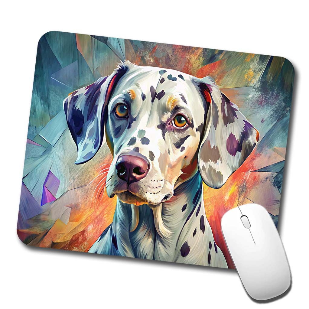 Dalmatian Dog Contemporary Art Low Profile Mouse Pad Mat