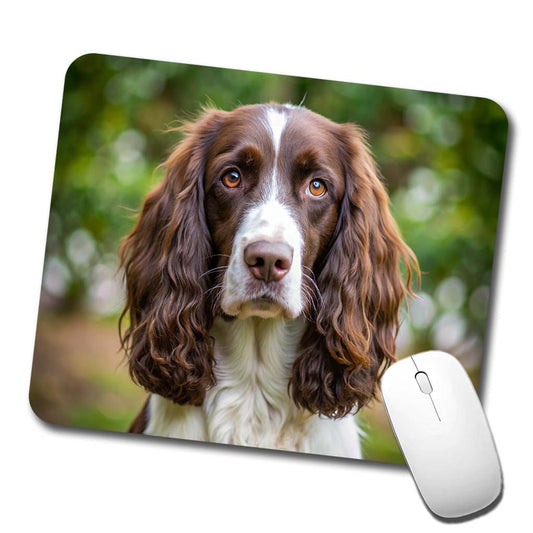English Springer Spaniel Dog Photo Low Profile Mouse Pad Mat