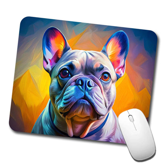 French Bulldog Frenchie Dog Pop Art Low Profile Mouse Pad Mat