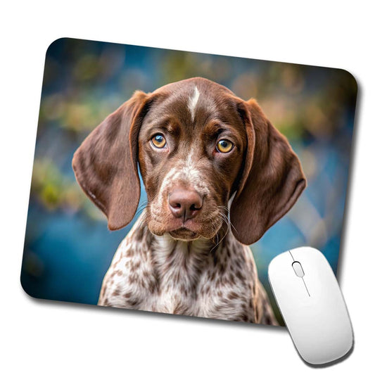 German Shorthaired Pointer Dog Puppy Photo Low Profile Mouse Pad Mat