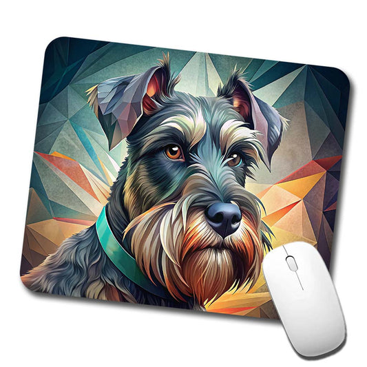 Giant Schnauzer Dog Contemporary Art Low Profile Mouse Pad Mat