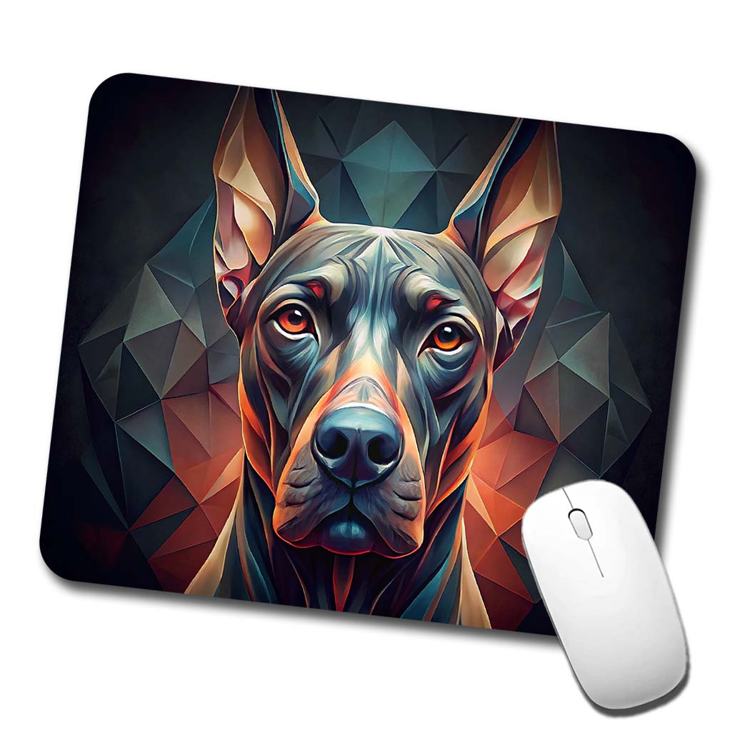 Great Dane Dog Abstract Stylized Art Low Profile Mouse Pad Mat