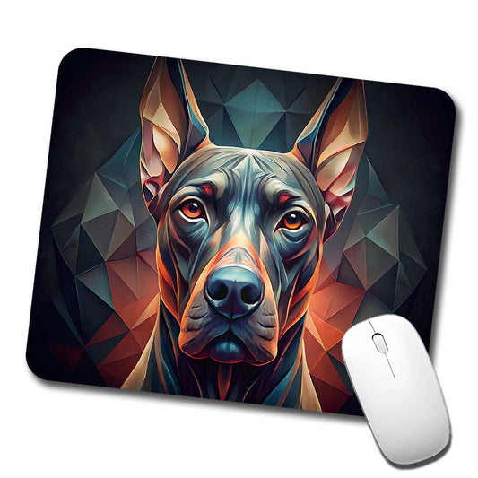Great Dane Dog Abstract Stylized Art Low Profile Mouse Pad Mat