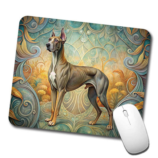 Great Dane Dog Art Nouveau Low Profile Mouse Pad Mat