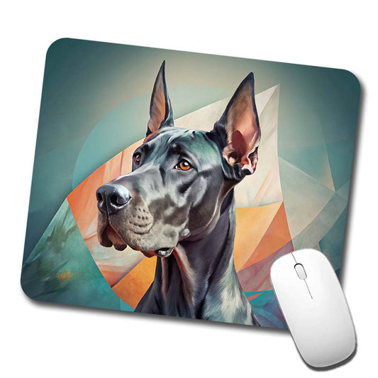 Great Dane Dog Contemporary Art Low Profile Mouse Pad Mat