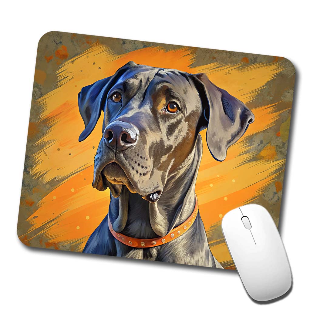 Great Dane Dog Pop Art Low Profile Mouse Pad Mat