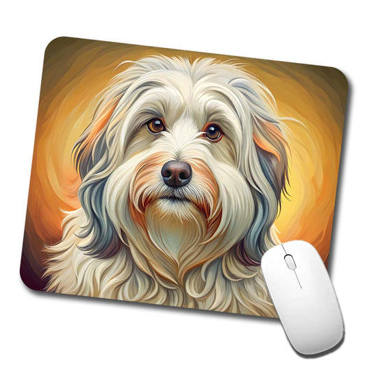 Havanese Dog Art Nouveau Low Profile Mouse Pad Mat