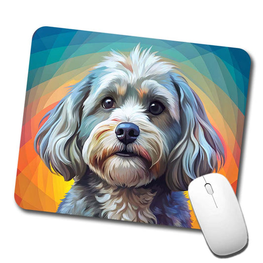 Havanese Dog Pop Art Low Profile Mouse Pad Mat