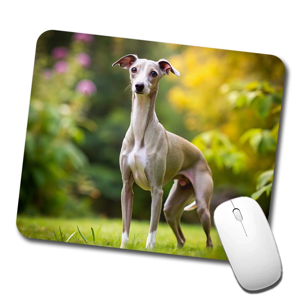Italian Greyhound Dog Photo Low Profile Mouse Pad Mat