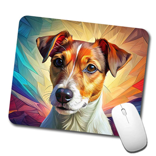 Jack Russell Terrier Dog Pop Art Low Profile Mouse Pad Mat