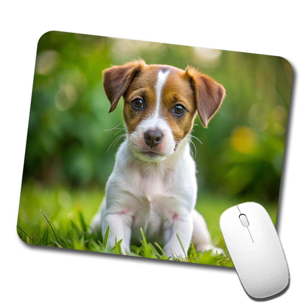 Jack Russell Terrier Dog Puppy Photo Low Profile Mouse Pad Mat