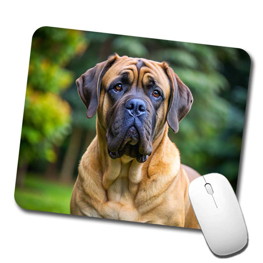 Mastiff Dog Photo Low Profile Mouse Pad Mat