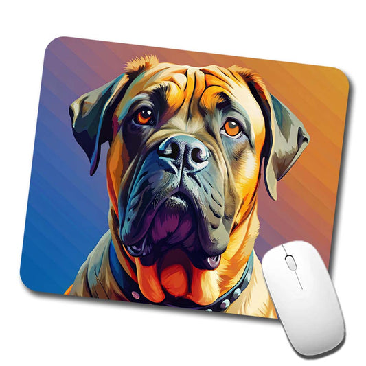 Mastiff Dog Pop Art Low Profile Mouse Pad Mat