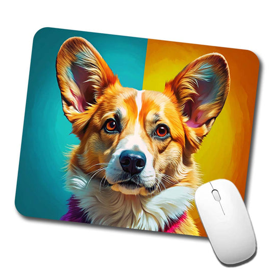 Pembroke Welsh Corgi Dog Pop Art Low Profile Mouse Pad Mat