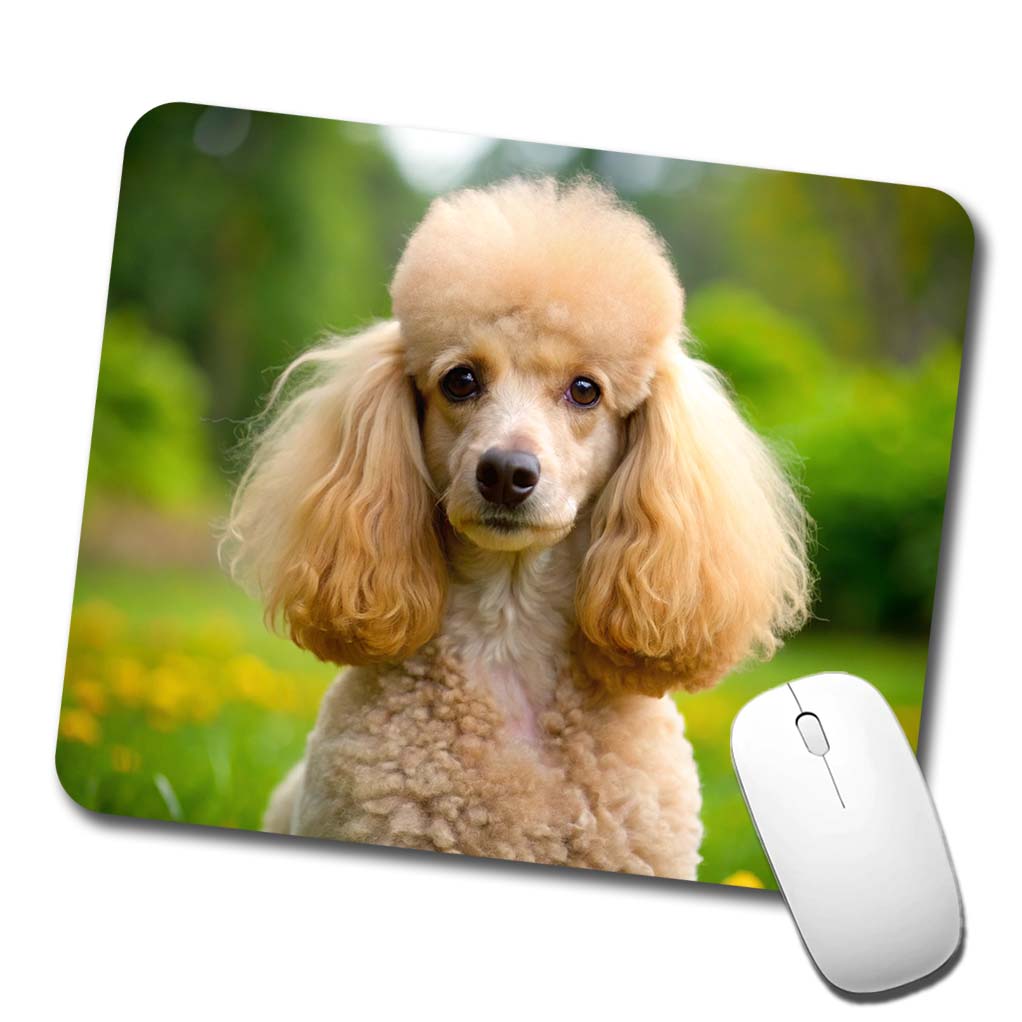 Poodle Dog Photo Low Profile Mouse Pad Mat