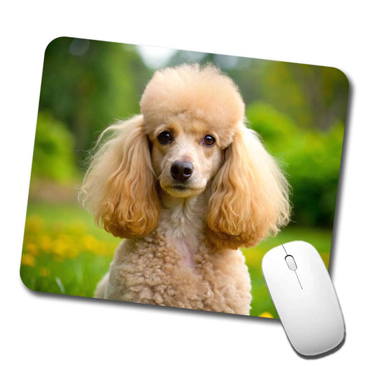 Poodle Dog Photo Low Profile Mouse Pad Mat