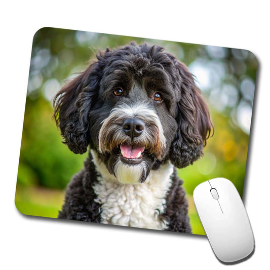Portuguese Water Dog Photo Low Profile Mouse Pad Mat