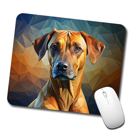 Rhodesian Ridgeback Dog Abstract Stylized Art Low Profile Mouse Pad Mat