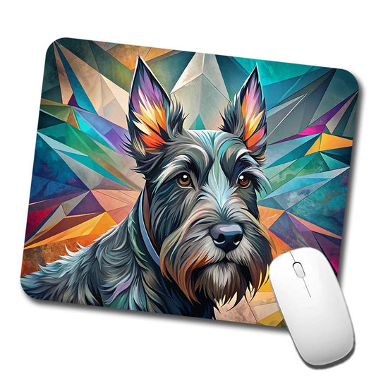 Scottish Terrier Dog Contemporary Art Low Profile Mouse Pad Mat