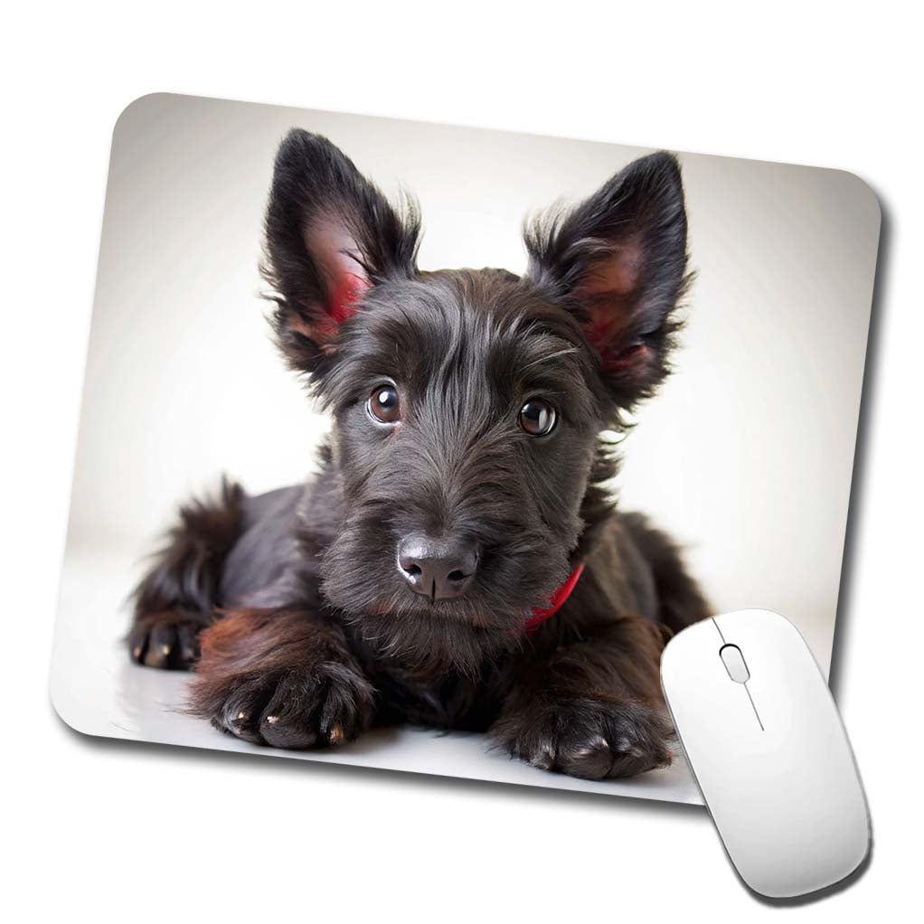 Scottish Terrier Dog Puppy Photo Low Profile Mouse Pad Mat