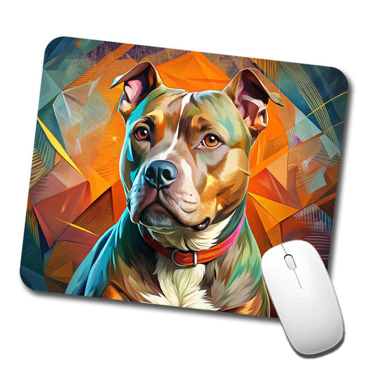Staffordshire Bull Terrier Staffy Dog Contemporary Art Low Profile Mouse Pad Mat