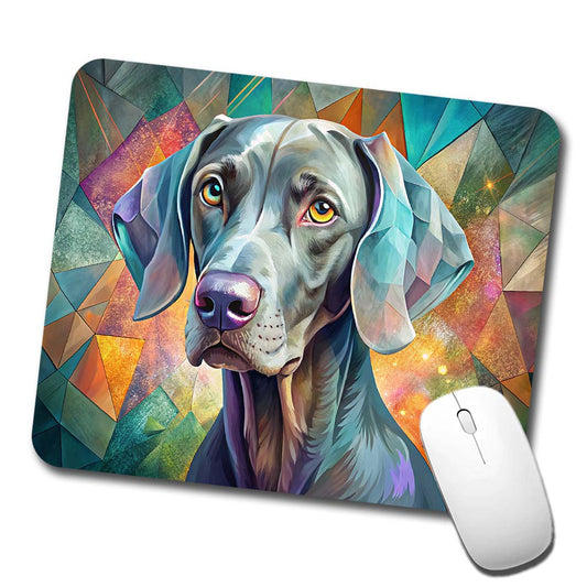Weimaraner Dog Contemporary Art Low Profile Mouse Pad Mat