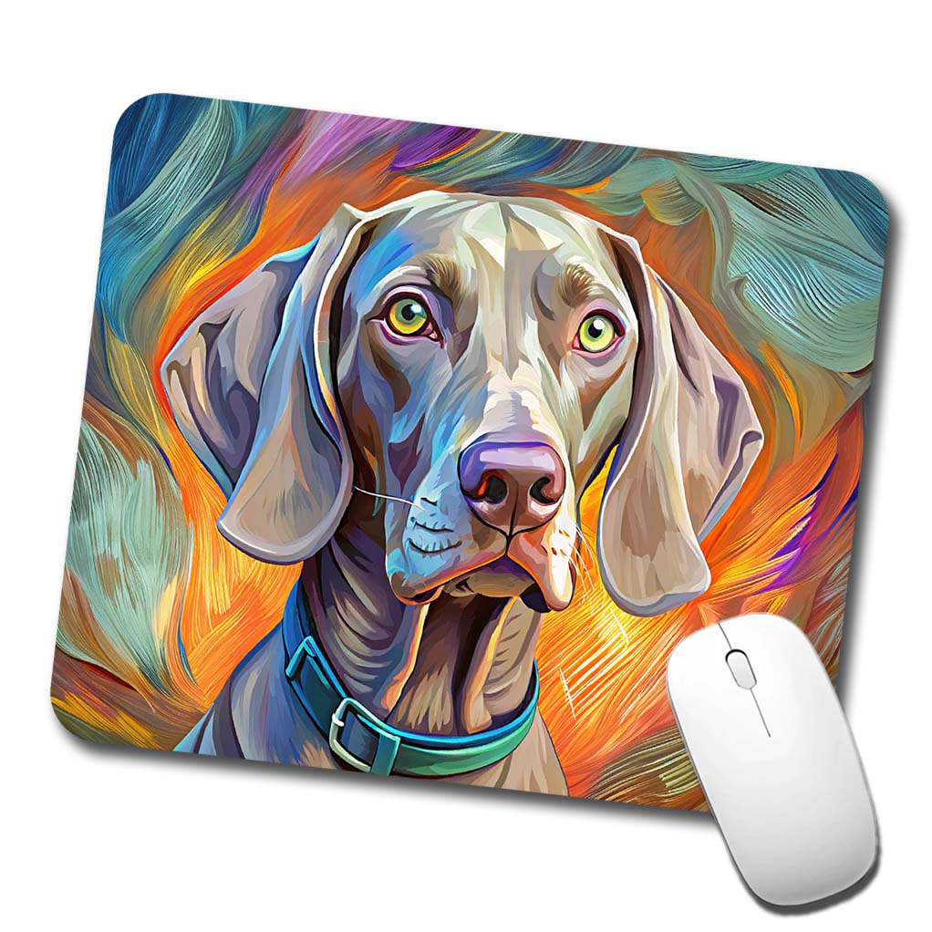 Weimaraner Dog Pop Art Low Profile Mouse Pad Mat