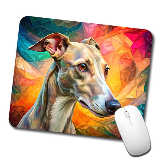 Whippet Dog Pop Art Low Profile Mouse Pad Mat