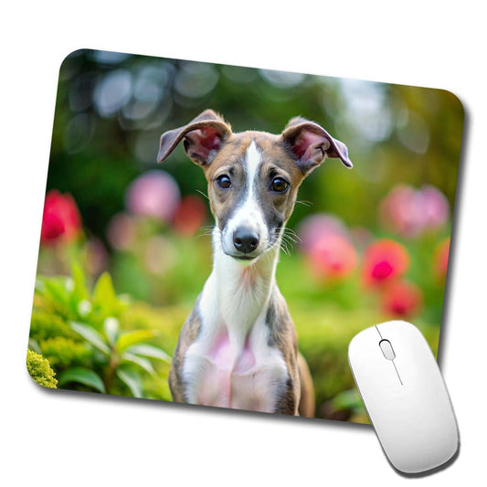 Whippet Dog Puppy Photo Low Profile Mouse Pad Mat