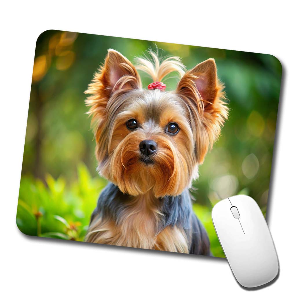 Yorkshire Terrier Yorkie Dog Photo Low Profile Mouse Pad Mat