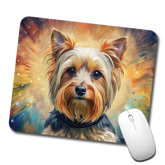 Yorkshire Terrier Yorkie French Bohemian Art Low Profile Mouse Pad Mat