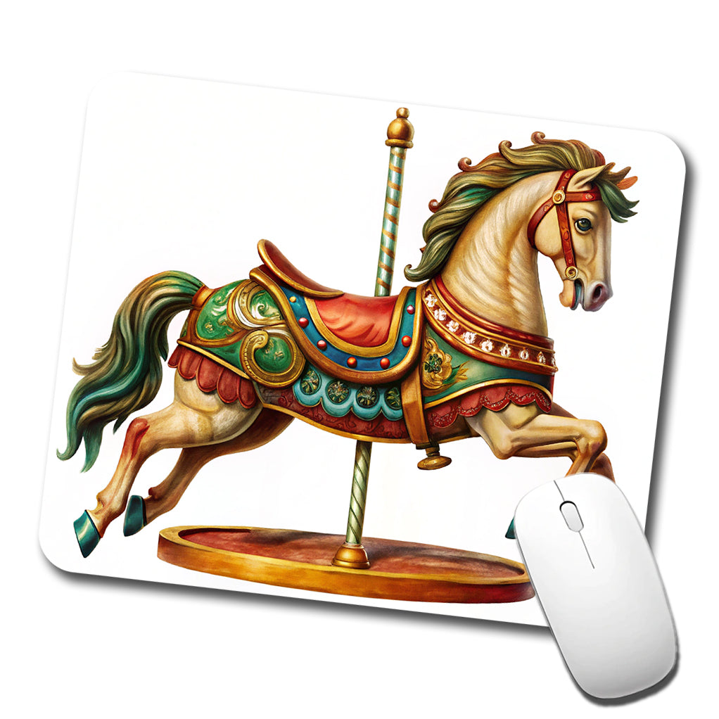 Carousel Horse Low Profile Mouse Pad Mat